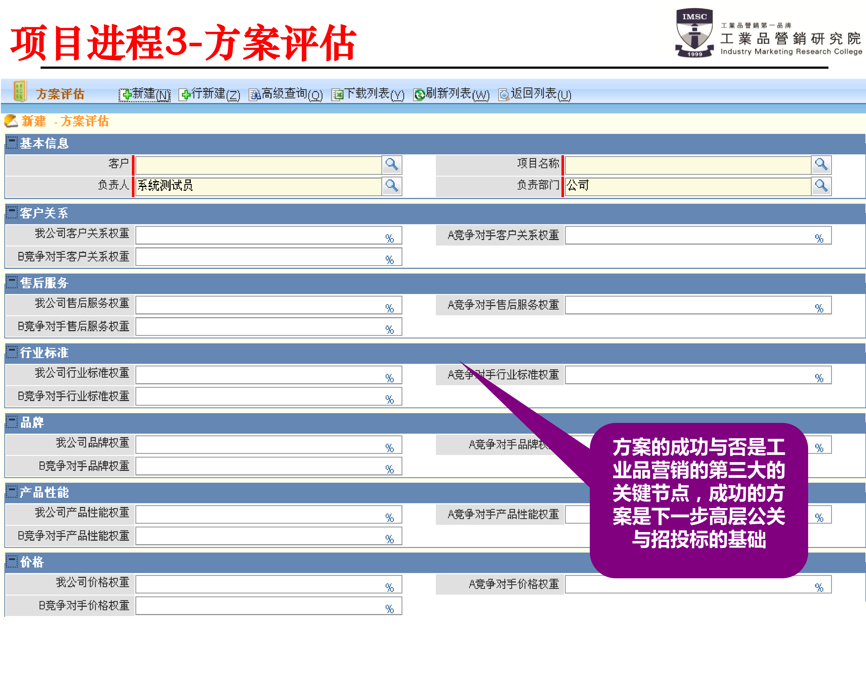 psm项目方案评估